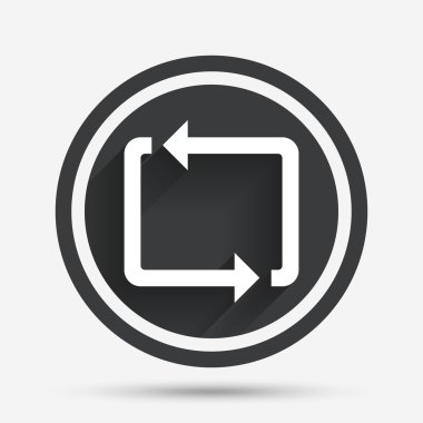 simge yineleyin. döngü sembolü. kayıt yenileme.