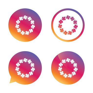 Yonca dört çelenk işaret bırakır.