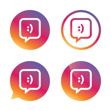 sohbet işareti simgesi. konuşma balonu sembolü.