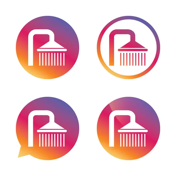 Douche teken pictogram — Stockvector