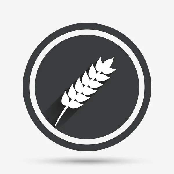 Icono de signo libre de gluten. Sin símbolo de gluten . — Vector de stock