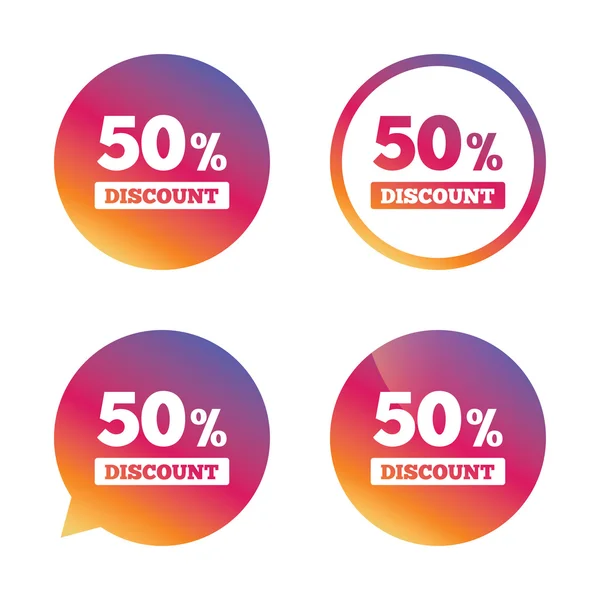 Sale discount icons — Stock Vector