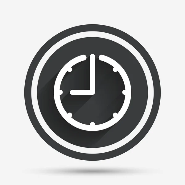 Clock time sign icon. Watch or timer symbol. — Stock Vector