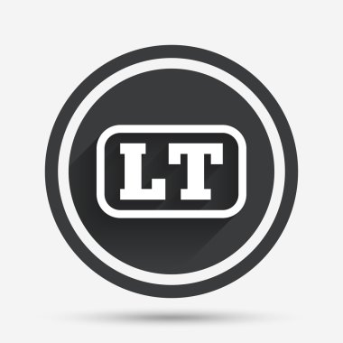 Litvanca dil işareti simgesi. lt çeviri.