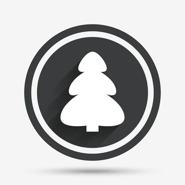 Kerstboom teken pictogram. vakantie knop. — Stockvector