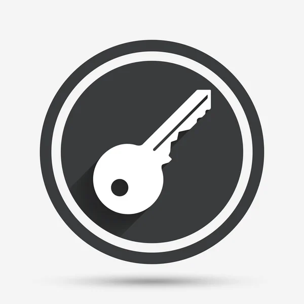 Ícone do sinal chave. Desbloquear símbolo ferramenta . — Vetor de Stock