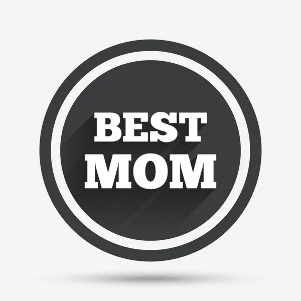 最もよいお母さん記号アイコン。賞を受賞のシンボル. — ストックベクタ