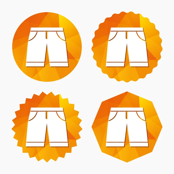 Bermudas de hombre signo icono. Símbolo de ropa . — Vector de stock