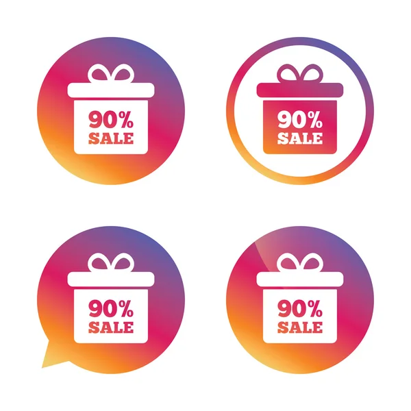 Sale discount icons — Stock Vector