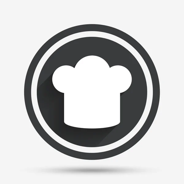 Chef chapeau signe icône. symbole de cuisson . — Image vectorielle
