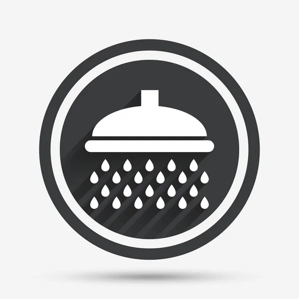 Ícone do sinal do chuveiro — Vetor de Stock