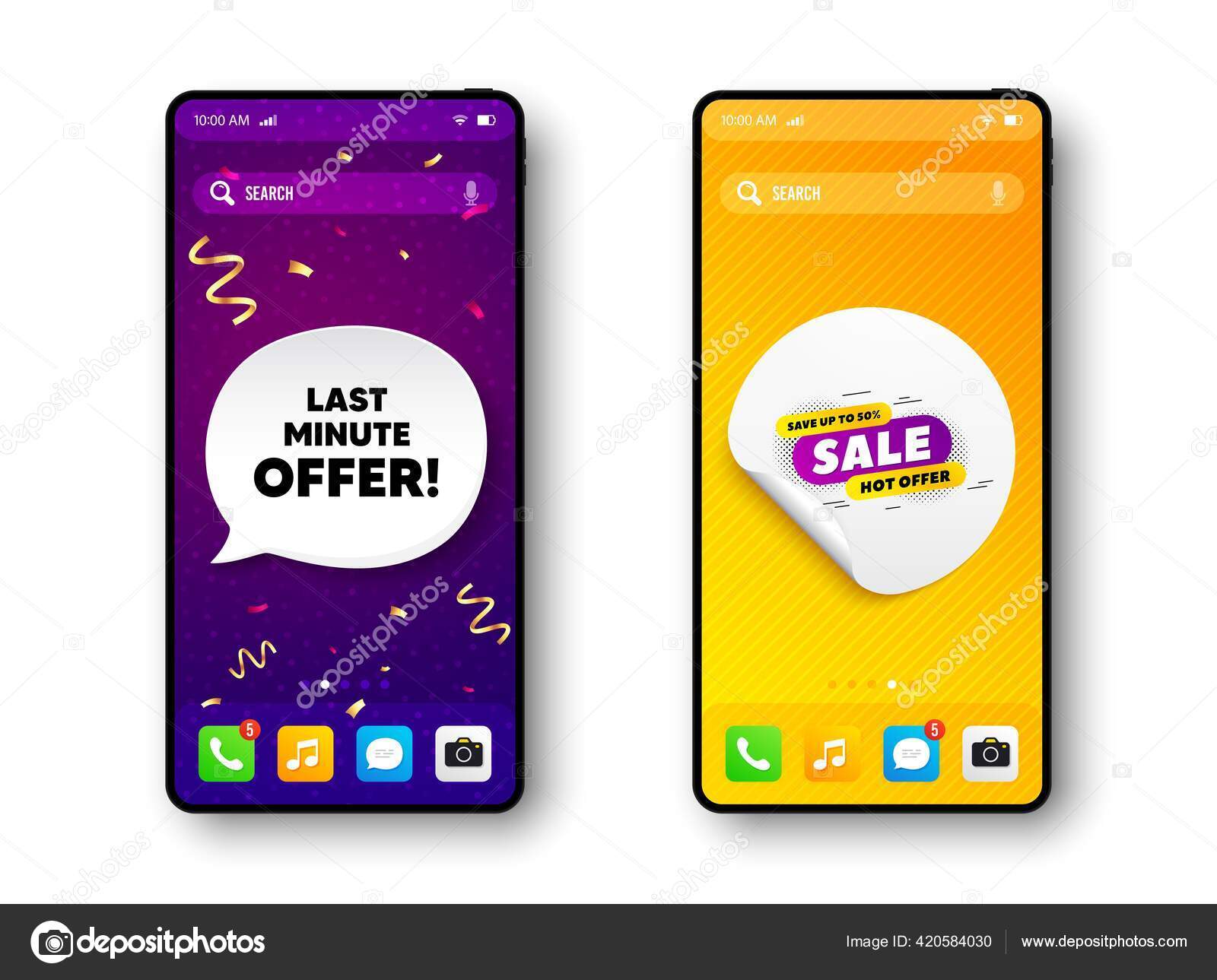 Download Sale Banner Phone Mockup Vector Confetti Banner Discount Sticker Shape Vector Image By C Blankstock Vector Stock 420584030