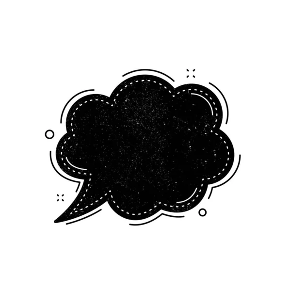Icône Bulle Vocale Grunge Ballons Détresse Message Chat Signe Parle — Image vectorielle