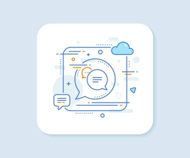 Metin mesaj satırı simgesi. Soyut kare vektör düğmesi. Sohbet tabelası. Konuşma balonu sembolü. Metin mesaj satırı simgesi. Konuşma balonu konsepti. Vektör