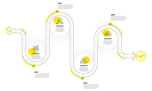 Ensemble Icônes Feuilles Cadeau Fidélité Ligne Météo Ensoleillée Infographie Plan — Image vectorielle