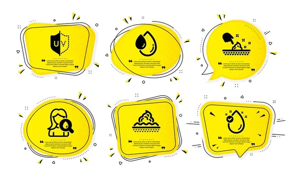 Ochrona Przed Promieniowaniem Pielęgnacja Skóry Ikony Wilgoci Skóry Prosty Zestaw — Wektor stockowy