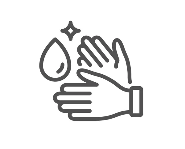 Ikon Tulisan Tangan Tanda Kebersihan Yang Jelas Simbol Cuci Bersih - Stok Vektor