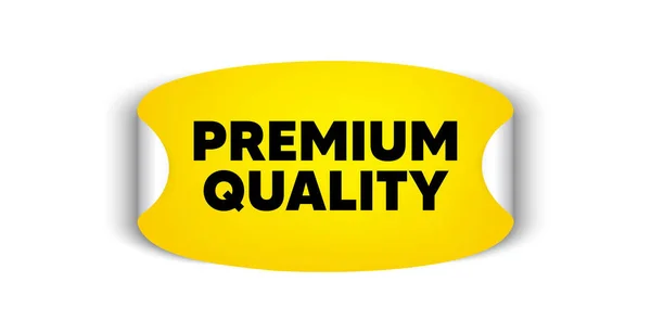 Högsta Kvalitet Självhäftande Klistermärke Med Erbjudande Meddelande Hög Produktskylt Högsta — Stock vektor