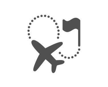 Hedef bayrak simgesi. Hedef uçuş işareti. Konum rozeti sembolü. Kalite tasarım elemanı. Düz stil hedef bayrak simgesi. Düzenlenebilir felç. Vektör