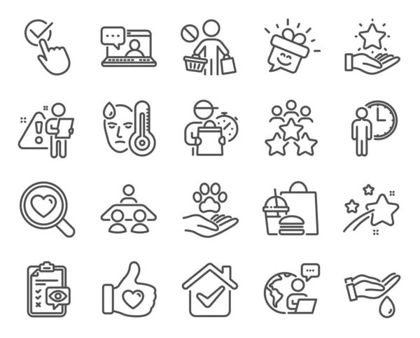 Conjunto Iconos Gente Icono Incluido Como Reunión Negocios Chat Con — Vector de stock