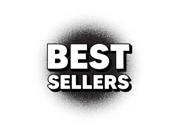 Best Sellers Dotwork Stain Pattern Stipple Dots Banner Special Offer — Stock Vector