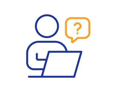 Çevrimiçi soru çizgisi simgesi. İmza iste. Dış kaynak destek sembolü. Kalite tasarım elemanı. Satır biçimi çevrimiçi soru simgesi. Düzenlenebilir felç. Vektör