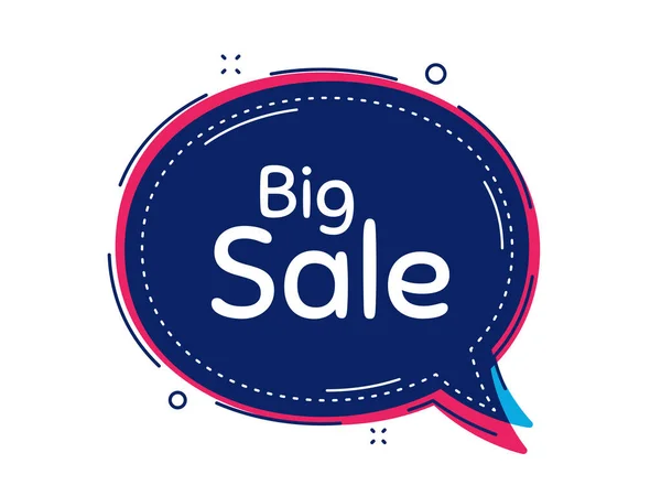 Big Sale Thought Bubble Vector Banner Special Offer Price Sign — Stock Vector