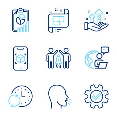 Bilim simgeleri ayarlandı. Öksürük, Mimari Plan, Artırılmış Gerçeklik İşaretleri gibi ikonlar da dahil. Analiz grafiği, ortaklık, servis sembolleri. Güncelleme zamanı, rapor satırı simgeleri. Satır simgeleri ayarlandı. Vektör