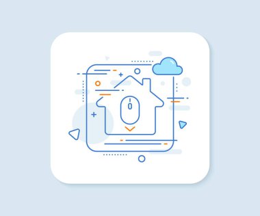 Fare çizgisi simgesini aşağı kaydır. Soyut vektör düğmesi. Kaydırma ekranı işareti. Sayfayı aç. Satır simgesini aşağı kaydır. Ev konsepti rozeti. Vektör