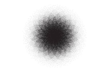 Nokta işi çiçek desenli vektör arka planı. Kum tanesi etkisi. Yıldız gürültüsü noktalar oluşturur. Soyut gürültü nokta çalışma kalıbı. Siyah noktalar grunge afişi. Noktalı çiçek çemberleri. Noktalı vektör arkaplanı.