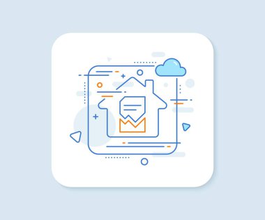 Yozlaşmış Belge Hattı simgesi. Soyut vektör düğmesi. Kötü Dosya işareti. Kağıt sayfa konsept sembolü. Bozuk dosya satırı simgesi. Ev konsepti rozeti. Vektör