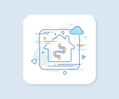 Zaman çizgisi simgesi. Soyut vektör düğmesi. Proje süreci, yolculuk yolu işareti. Zaman çizgisi simgesi. Ev konsepti rozeti. Vektör