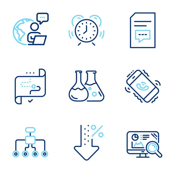 Conjunto Iconos Tecnológicos Icono Incluido Como Bajo Por Ciento Reestructuración — Archivo Imágenes Vectoriales