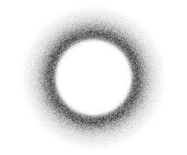 Nokta işi lekesi vektör arkaplanı. Kum tanesi etkisi. Siyah gürültü noktaları benekler. Soyut gürültü nokta çalışma kalıbı. Siyah noktalar grunge afişi. Noktalı daireler. Stokastik noktalı vektör arkaplanı.