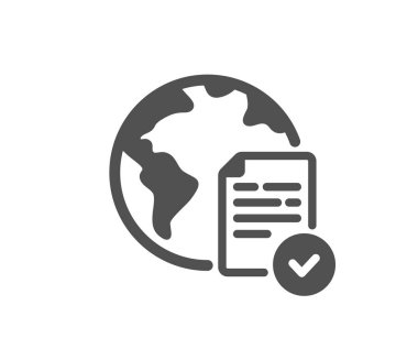 Çevrimiçi oylama simgesi. İnternet oylama tabelası. Web seçim sembolü. Klasik düz stil. Kalite tasarım elemanı. Basit bir çevrimiçi oy kullanma ikonu. Vektör