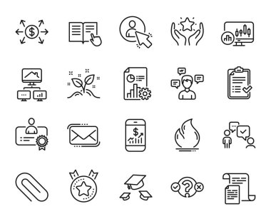 Rapor vektör kümesi, Onaylanmış kontrol listesi ve Sınav satırı simgeleri ayarlandı. Konuşma mesajları, şapkalar ve ataç simgeleri. Dolar değişimi, başlangıç konsepti ve kullanıcı tabelaları. Vektör