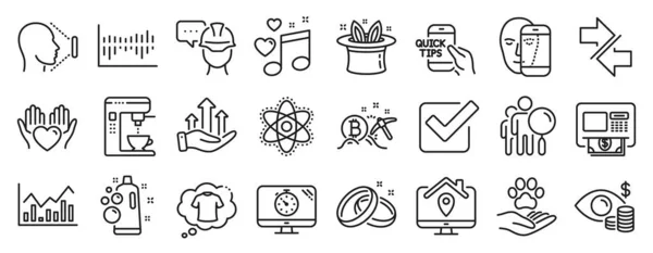 Set Von Business Symbolen Wie Synchronisieren Herz Halten Hattrick Symbole — Stockvektor