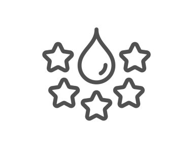 Kaliteli çizgi simgesini boya. Duvar boyası tabelaları. En iyi boya sembolü. Kalite tasarım elemanı. Doğrusal kalite simgesi. Düzenlenebilir felç. Vektör