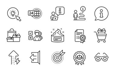 İş simgeleri ayarlandı. Hedef amaç olarak simge, Fikir, tabela imzala. Reddetme sertifikası, enerji büyümesi, cilt kremi sembolleri. Alışveriş, adalet terazisi, alışveriş arabası. Enerji. Vektör
