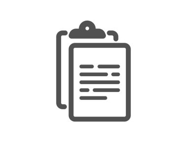 Pano belge simgesi. Anlaşma belgesi. Anket kayıt sembolü. Klasik düz stil. Kalite tasarım elemanı. Basit bir pano simgesi. Vektör