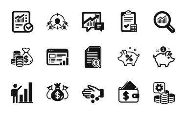 Kontrollü hesaplama vektör kümesi, yatırım ve iş hedefleme simgeleri basit küme. Muhasebe kontrol listesi, veri analizi ve muhasebe simgeleri. Hesaplama basit web sembolü kontrol edildi. Vektör