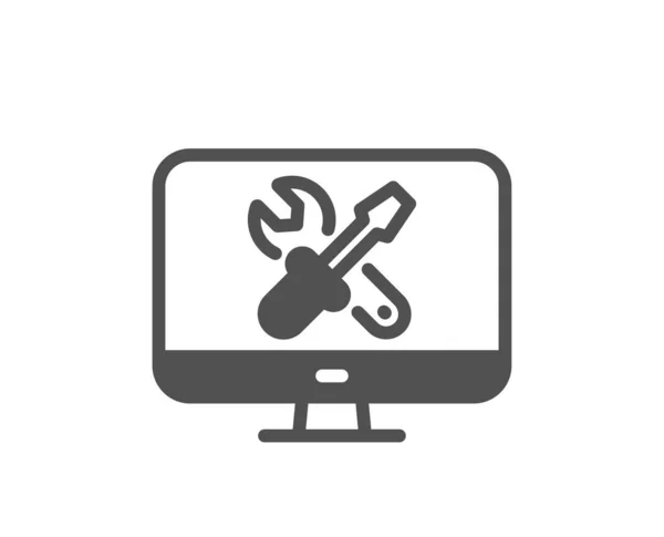 Computer Icon Reparieren Geräteservice Zeichen Reparieren Sie Das Symbol Klassischer — Stockvektor
