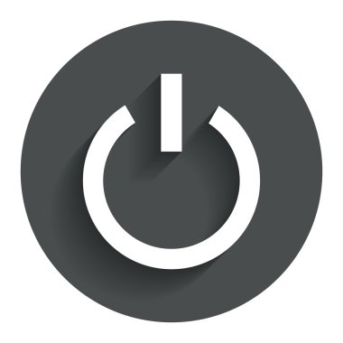 güç işareti simgesi. sembolü geçiş.