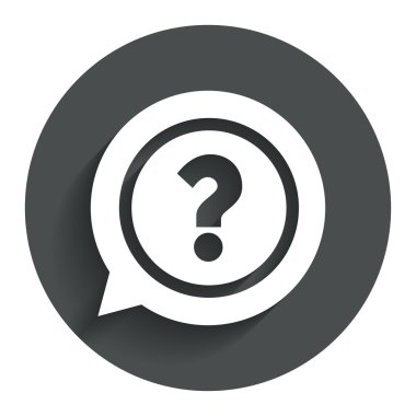 Soru işareti simgesi. yardım sembolü.