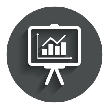 sunu billboard işareti simgesi. Diyagram simgesi