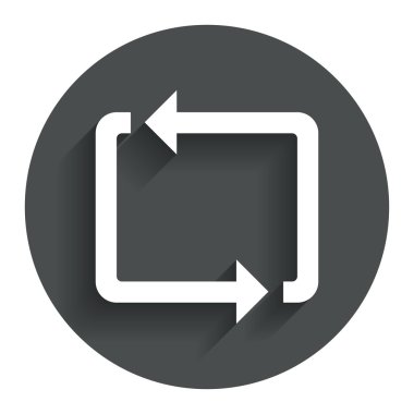 simge yineleyin. döngü sembolü. kayıt yenileme.