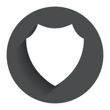 kalkan işareti simgesi. Koruma simgesi.