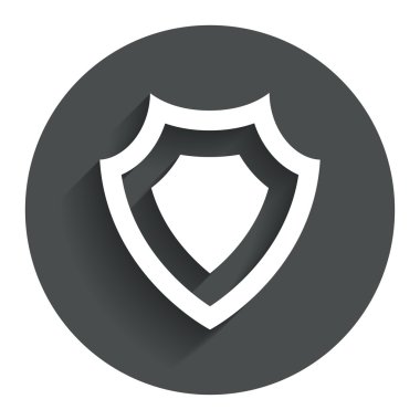 kalkan işareti simgesi. Koruma simgesi.