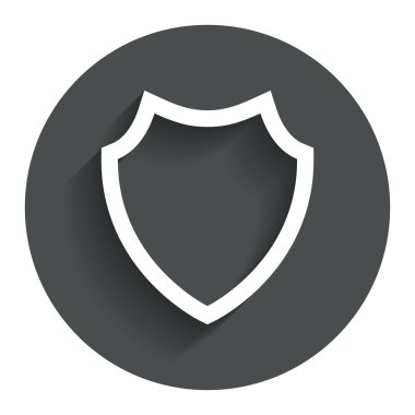 kalkan işareti simgesi. Koruma simgesi.