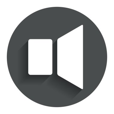 Hoparlör ses işareti simgesi. sembol ses.